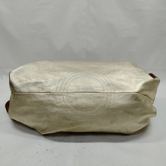 LOEWE Hand Bag Gold Leather 4705087 - Picture 5 of 9